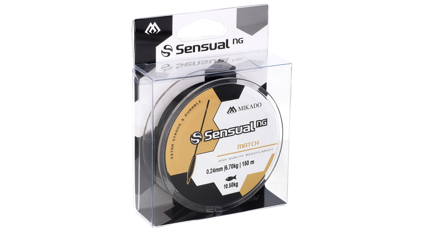 Mikado Schnur - Sensual N.G. Match 0.22mm/9kg/150m - Schwarz - 1 Spule