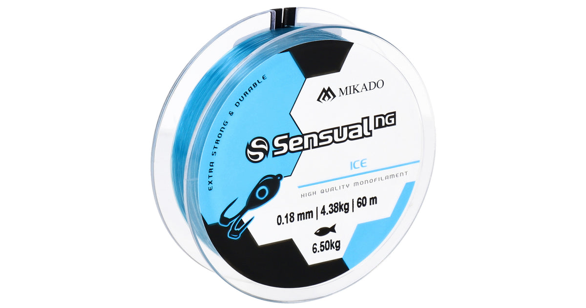 Mikado Schnur - Sensual N.G. Ice 0.12mm/2.5kg/60m - Blau - 1 Spule