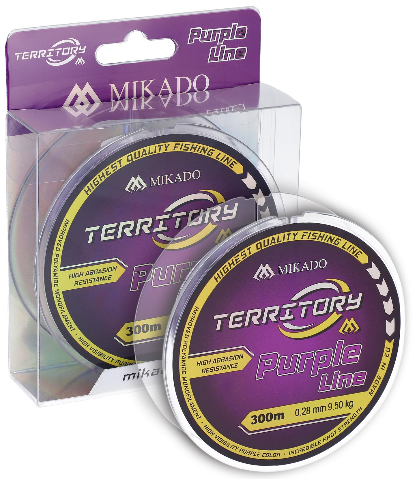 Mikado Schnur - Territory Purple - 0.28mm/9.50kg/300m - 1 Spule