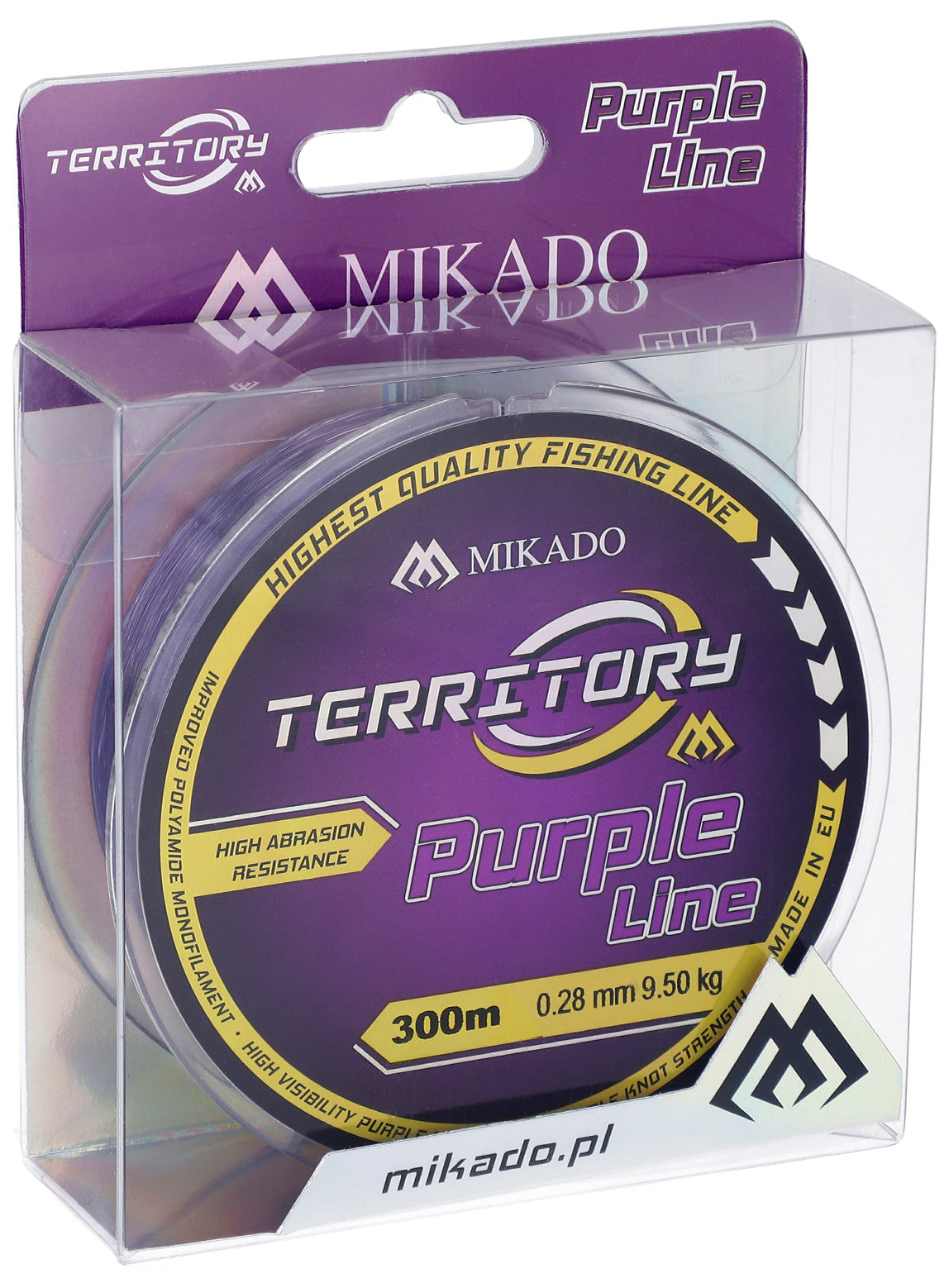 Mikado Schnur - Territory Purple - 0.26mm/8.50kg/300m - 1 Spule