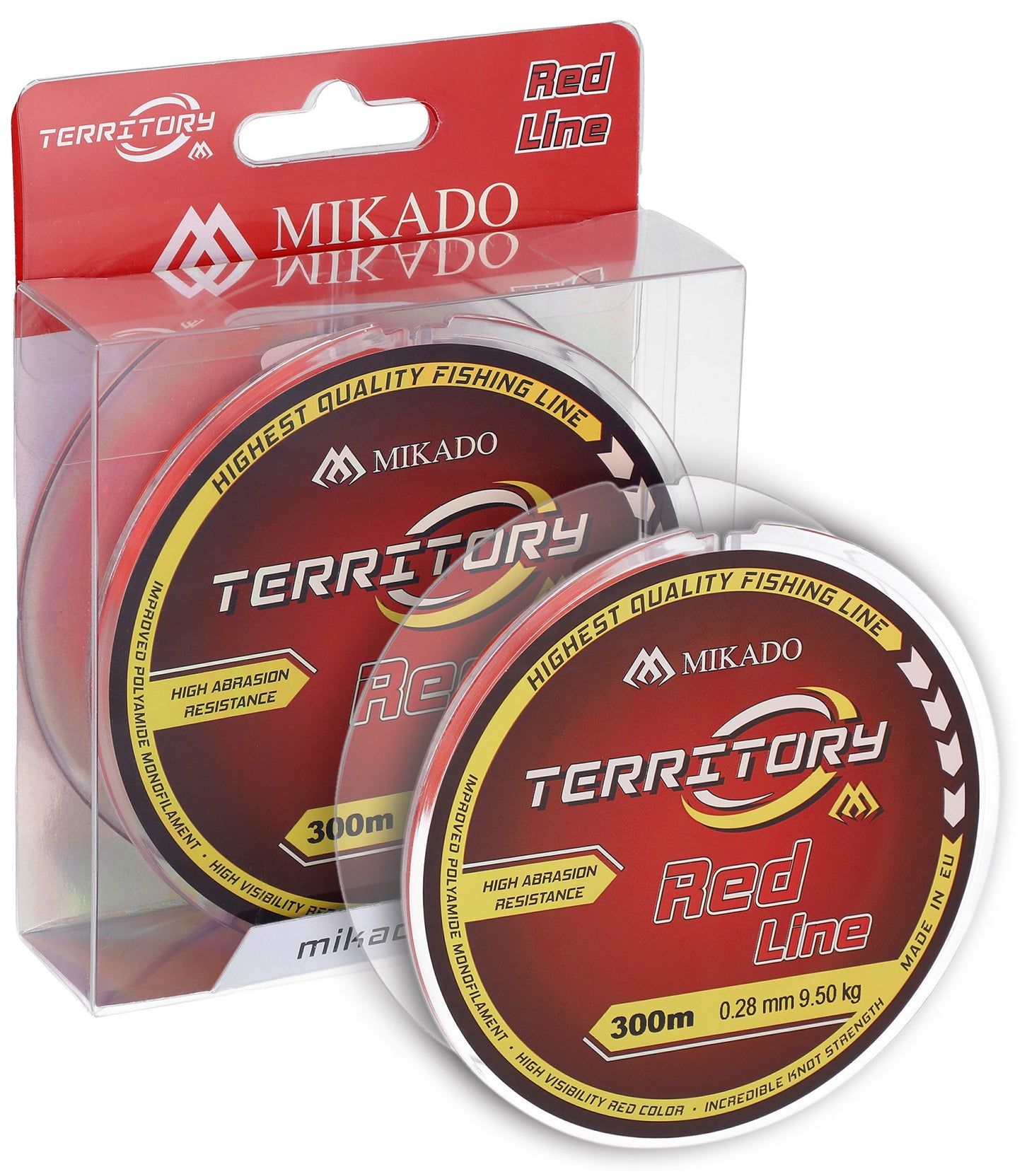 Mikado Schnur - Territory Red - 0.28mm/9.50kg/300m - 1 Spule