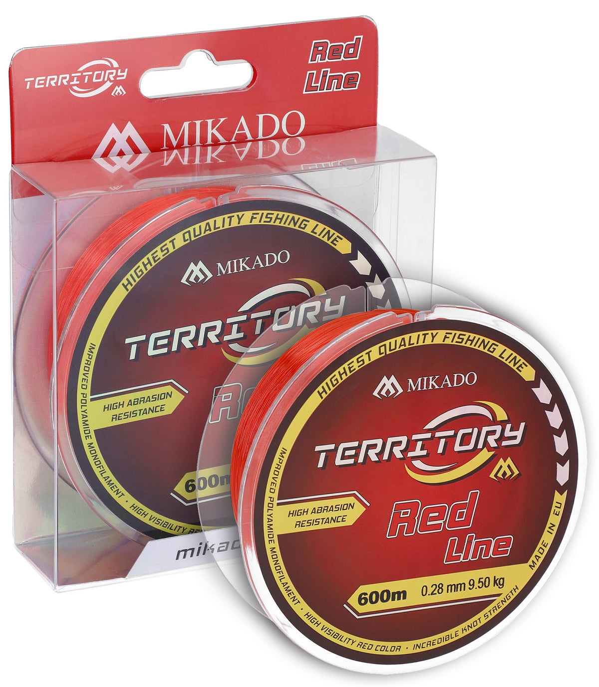 Mikado Schnur - Territory Red - 0.26mm/8.50kg/600m - 1 Spule