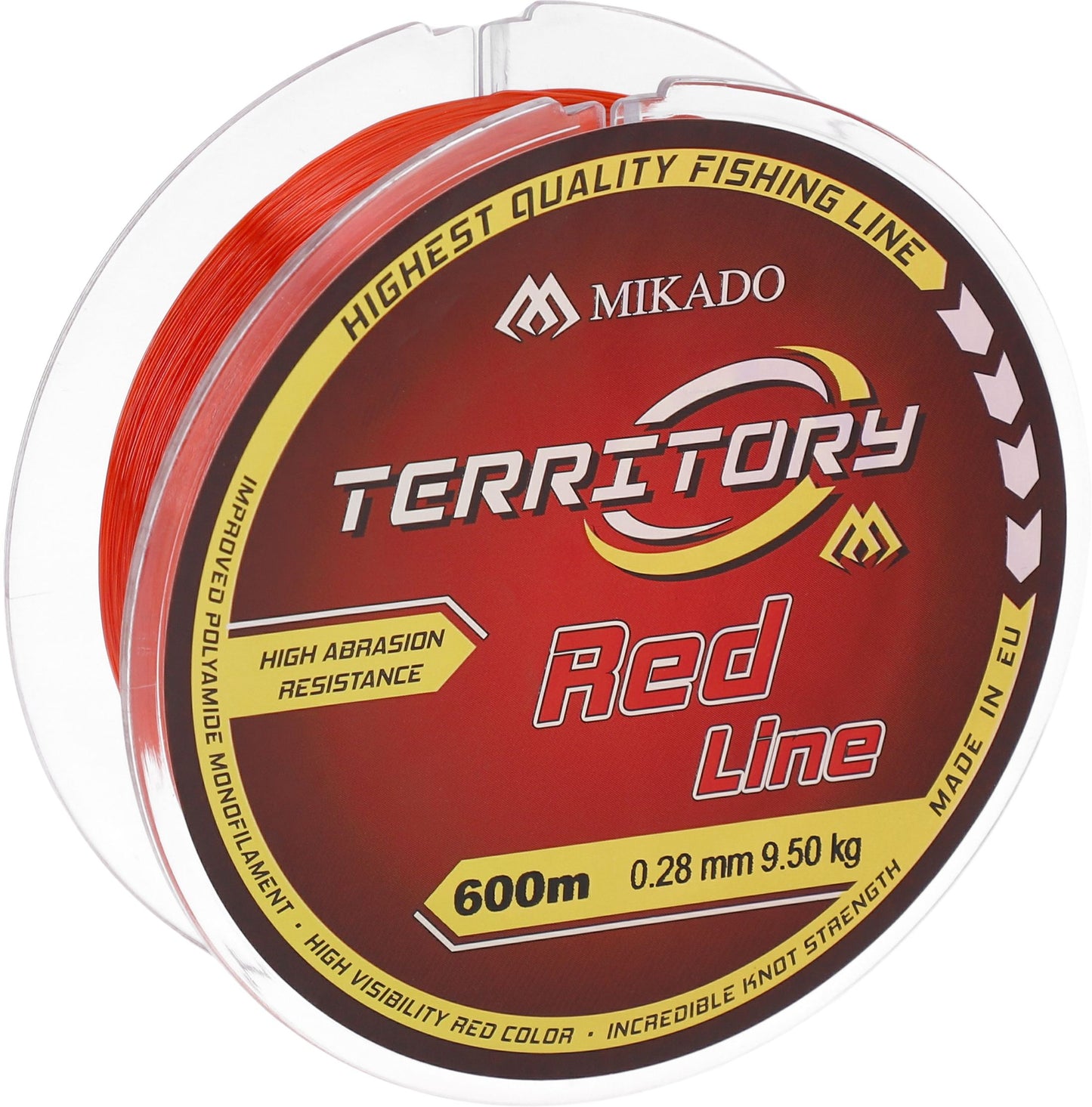 Mikado Schnur - Territory Red - 0.35mm/11.90kg/600m - 1 Spule