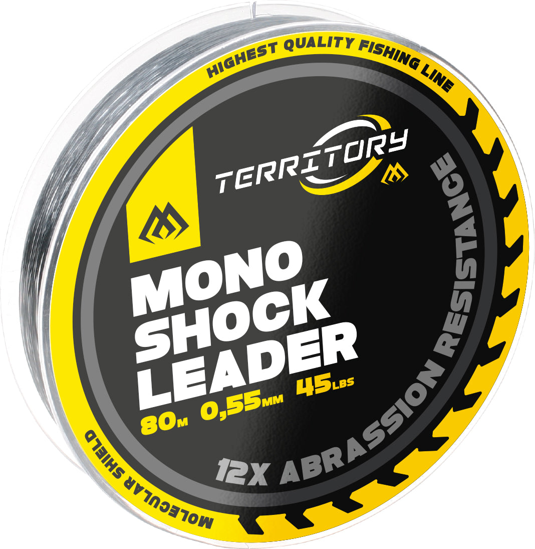 Mikado Schock-Leader - Territory Shock Leader 45lbs/0.55mm/80m - Transparent - 1 Spule
