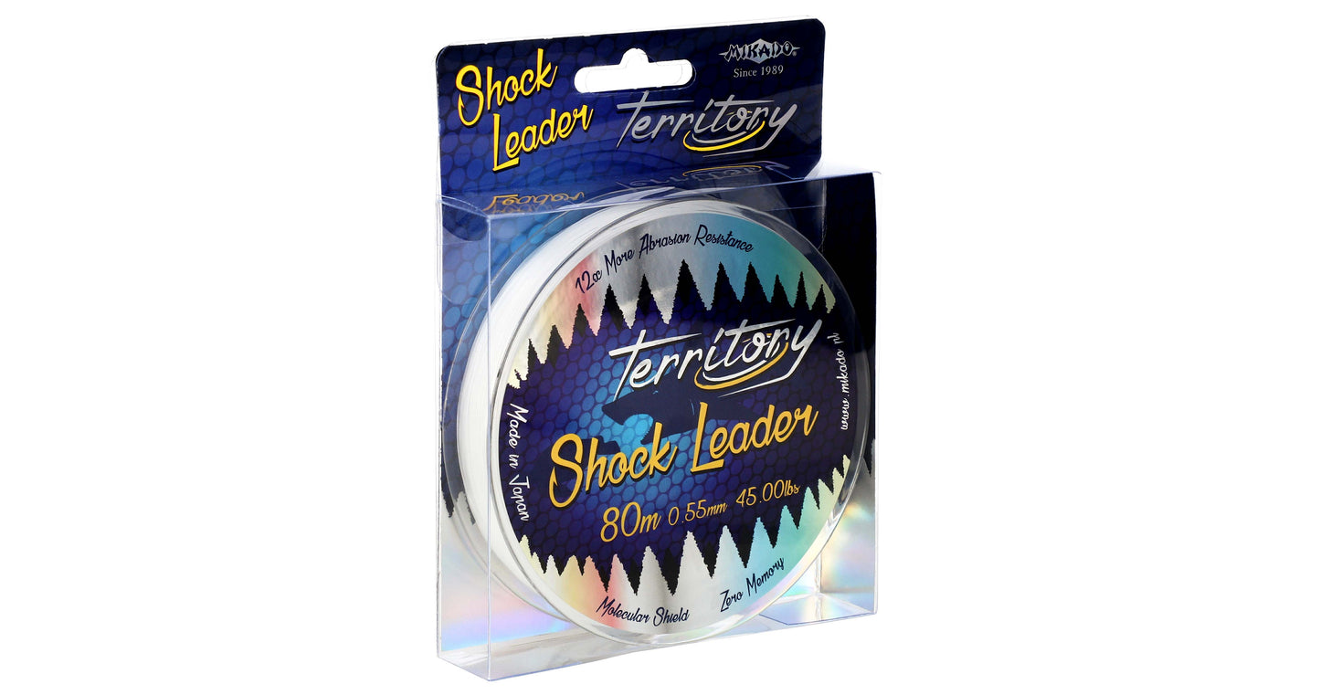 Mikado Schock-Leader - Territory Shock Leader 45lbs/0.55mm/80m - Transparent - 1 Spule