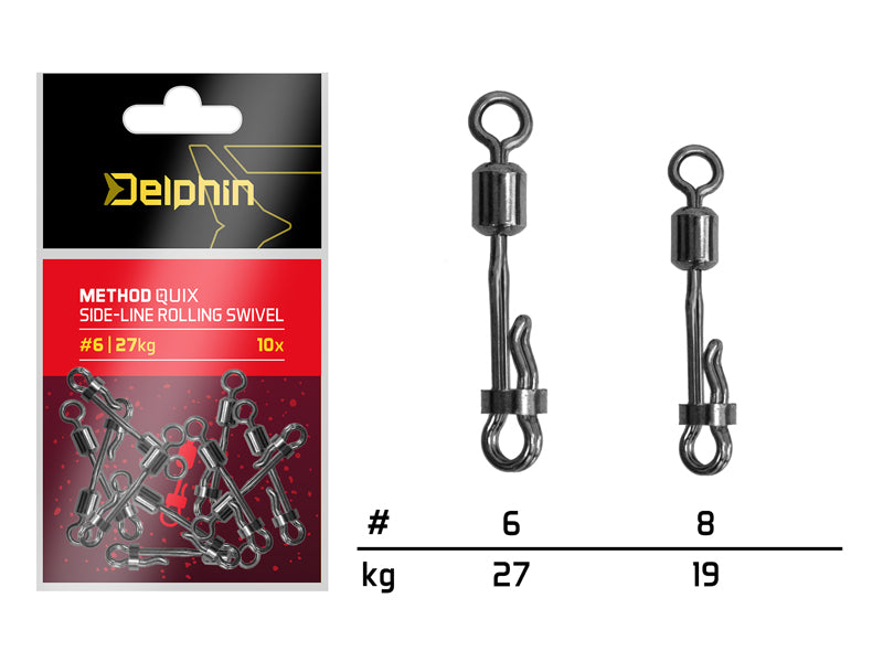 Delphin Method QuiX Quick-Swap Swivel mit Sicherung  / 10 St.