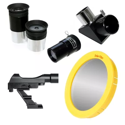 BRESSER Quasar EQ-Linsenteleskop 80/900 mit Smartphone Kamera Adapter