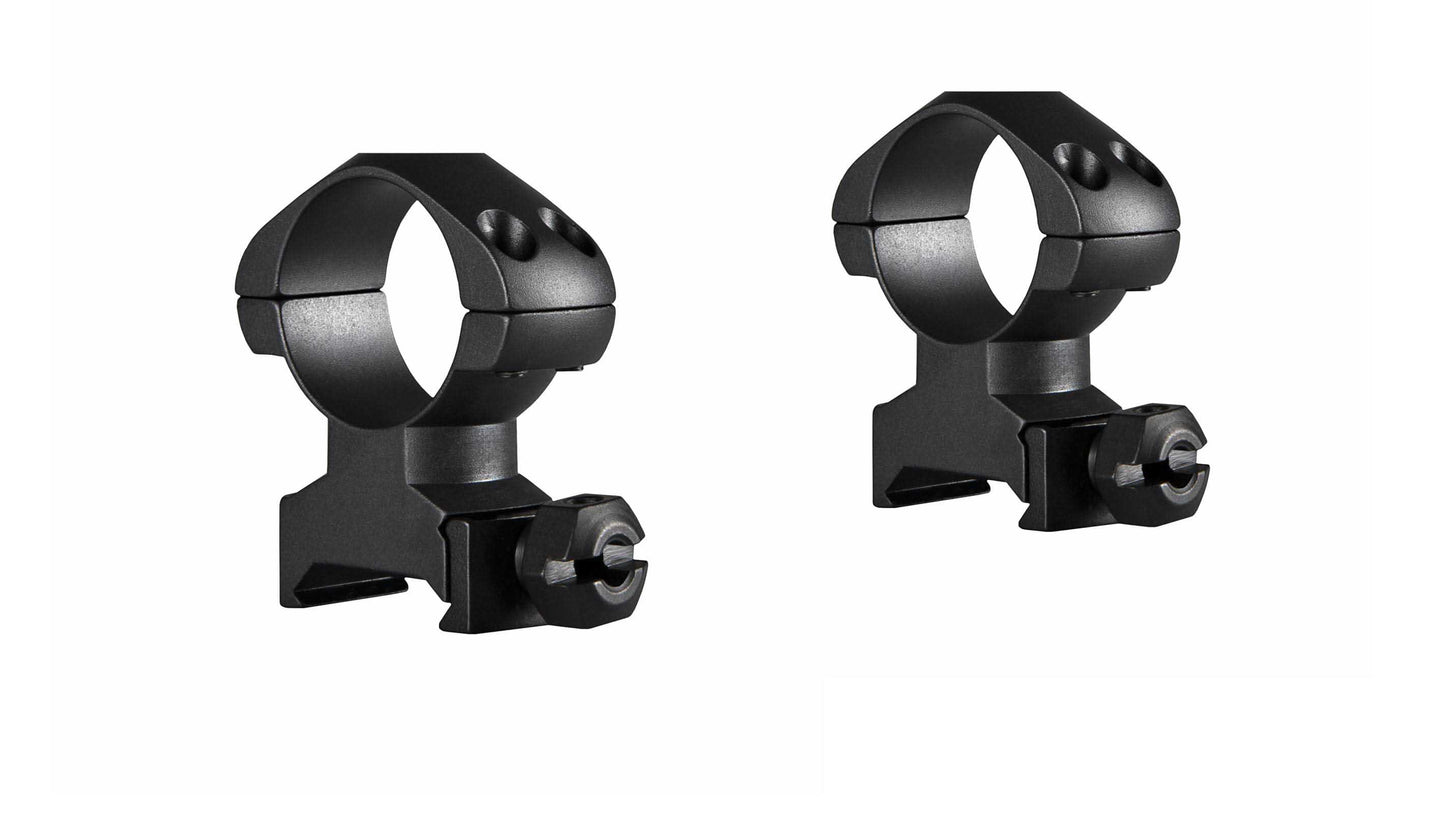 Hawke PRECISION STEEL RING MONTAGENS 1" 2 STÜCK WEAVER HOCH