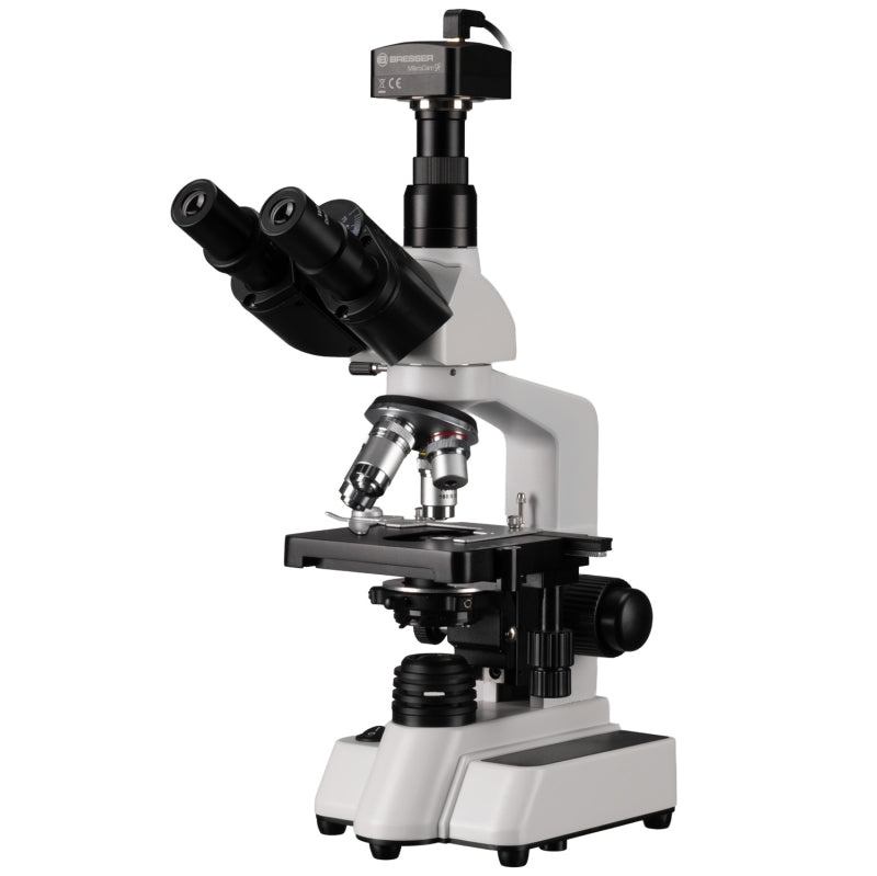 BRESSER Researcher Trino 40-1000x Mikroskop mit MikroCam SF Full-HD-Mikroskopkamera