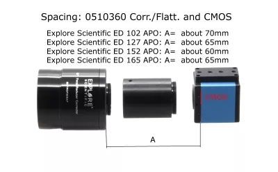 EXPLORE SCIENTIFIC 3" 0,7X REDUCER/KORREKTOR