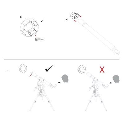 EXPLORE SCIENTIFIC SUN CATCHER SONNENFILTER FÜR 80-102MM TELESKOPE