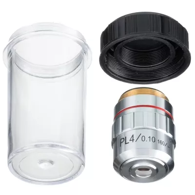 Objektiv planachromatisch DIN PL 4x/0.1 160/-0