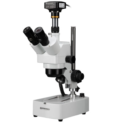 BRESSER Advance ICD 10x-160x Zoom-Stereomikroskop mit MikroCamII Mikroskopkamera 12MP USB 3.0