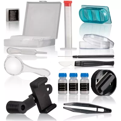 BRESSER JUNIOR MIKROSKOP MIT 40X-640 FACHER VERGRÖSSERUNG