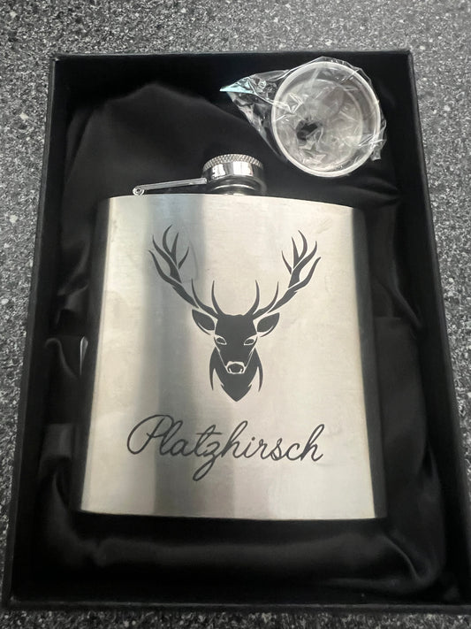 Flachmann 150 ml Platzhirsch