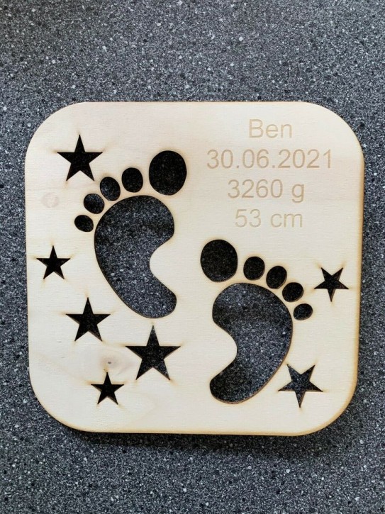 Babytafel Babygeschenk Geburtsgeschenk Babypass