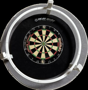 Kamerahalterung für Autodarts mit Ringlichthalter Weiß