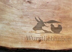 Käse-und Wurstplatte aus Holz Holzbrett Brettchen