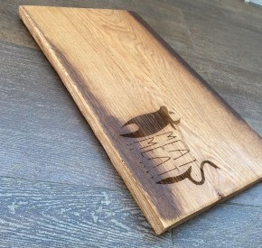 Holzschneidebrett mit Gravur Schneidebrett Steakplatte