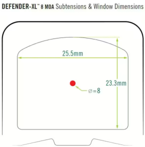 Vortex Defender XL Red Dot 8 MOA