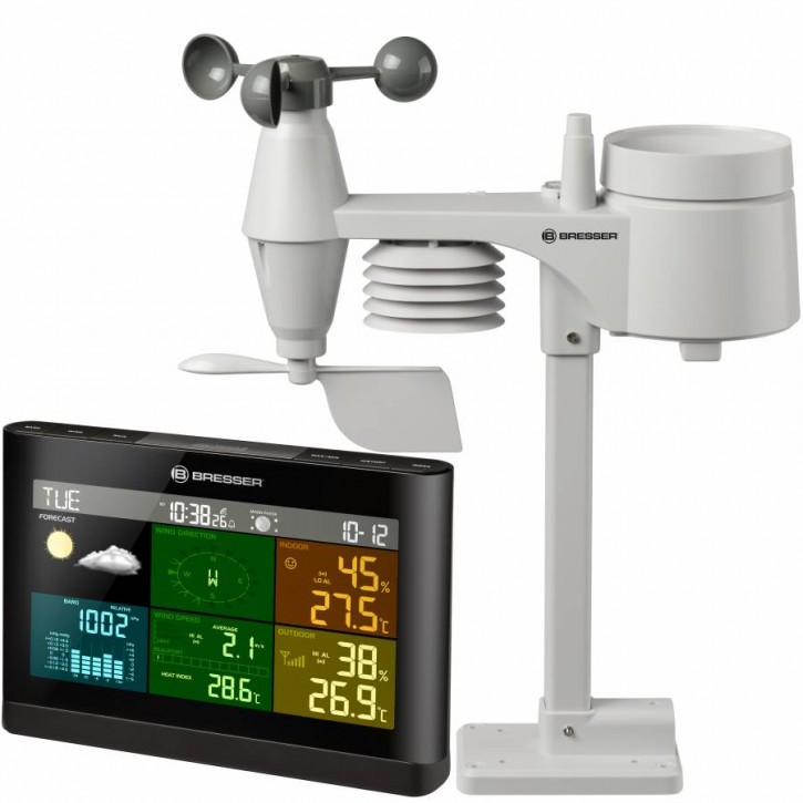 BRESSER 5-IN-1 COMFORT WETTER CENTER MIT FARBDISPLAY