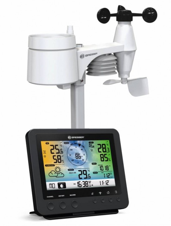 BRESSER WLAN FARBWETTERCENTER MIT 5-IN-1 PROFI-SENSOR