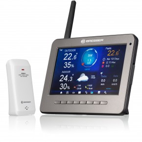 BRESSER WLAN HD TFT 7-in-1-Profi-Wettercenter mit verschiedenen Anzeige-Modi